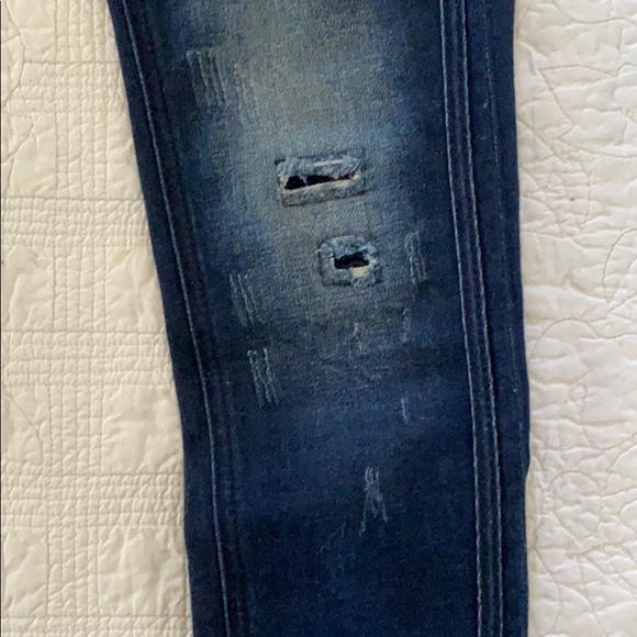 Rock Revival Camille Skinny Moto Distressed Jeans – Size 27 – Dark Wash - Picture 10 of 12